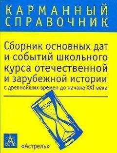 К. Волкова - Сборник основных дат и событий школьного курса отечественной и зарубежной истории с древнейших времен до начала XXI в.