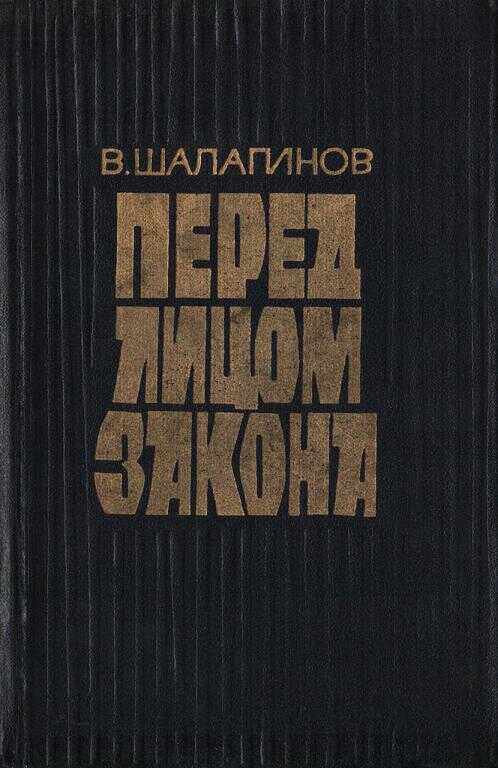 Перед лицом закона - Вениамин Константинович Шалагинов